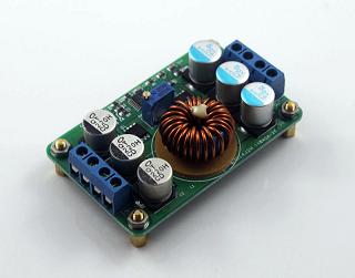 step-down, 16~40V input, output 1~12V adjustable, Max 6 Amp out