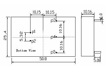 5 x PCB Mount Isolated DC-DC Converter, 24V to 5V, 10W