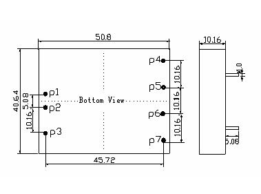 5 x PCB Mount Isolated DC-DC Converter, 12V to 24V, 20W