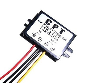 24V to 12V, Step-down, 3A, 36W, Plastic