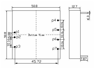 5 x PCB Mount Isolated DC-DC Converter, 24V to 12V, 30W