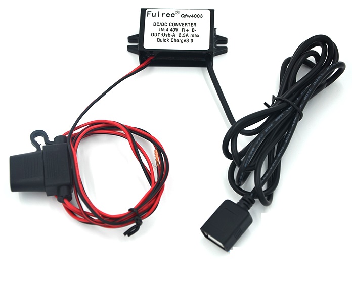 Quick Charge 3.0 USB Charger, 4-40V input