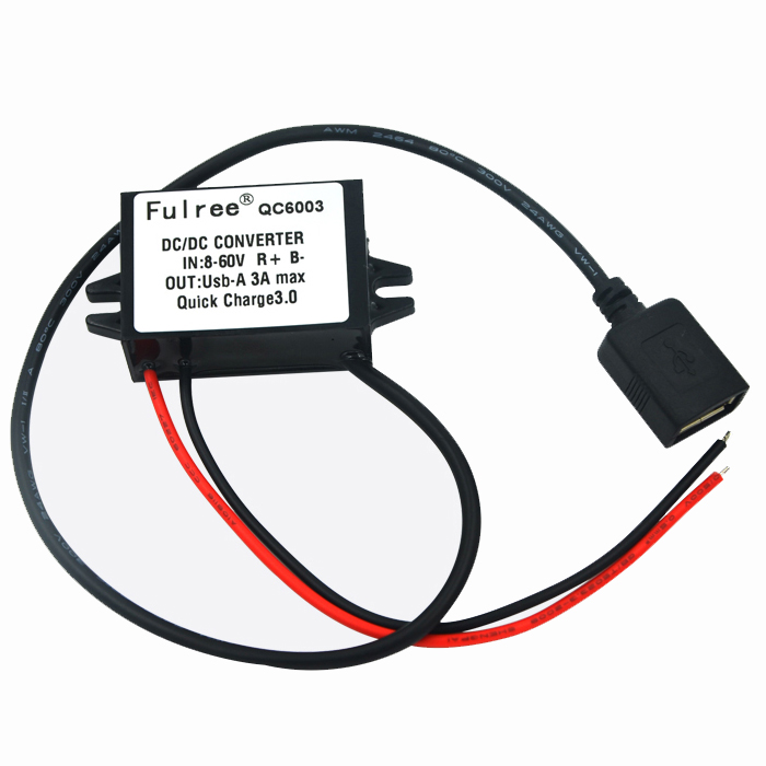 Quick Charge, QC 3.0 USB Charger, 8-60V input