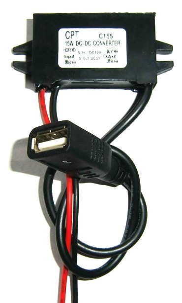 12V to 5V, 3A, 15W, USB out - Click Image to Close